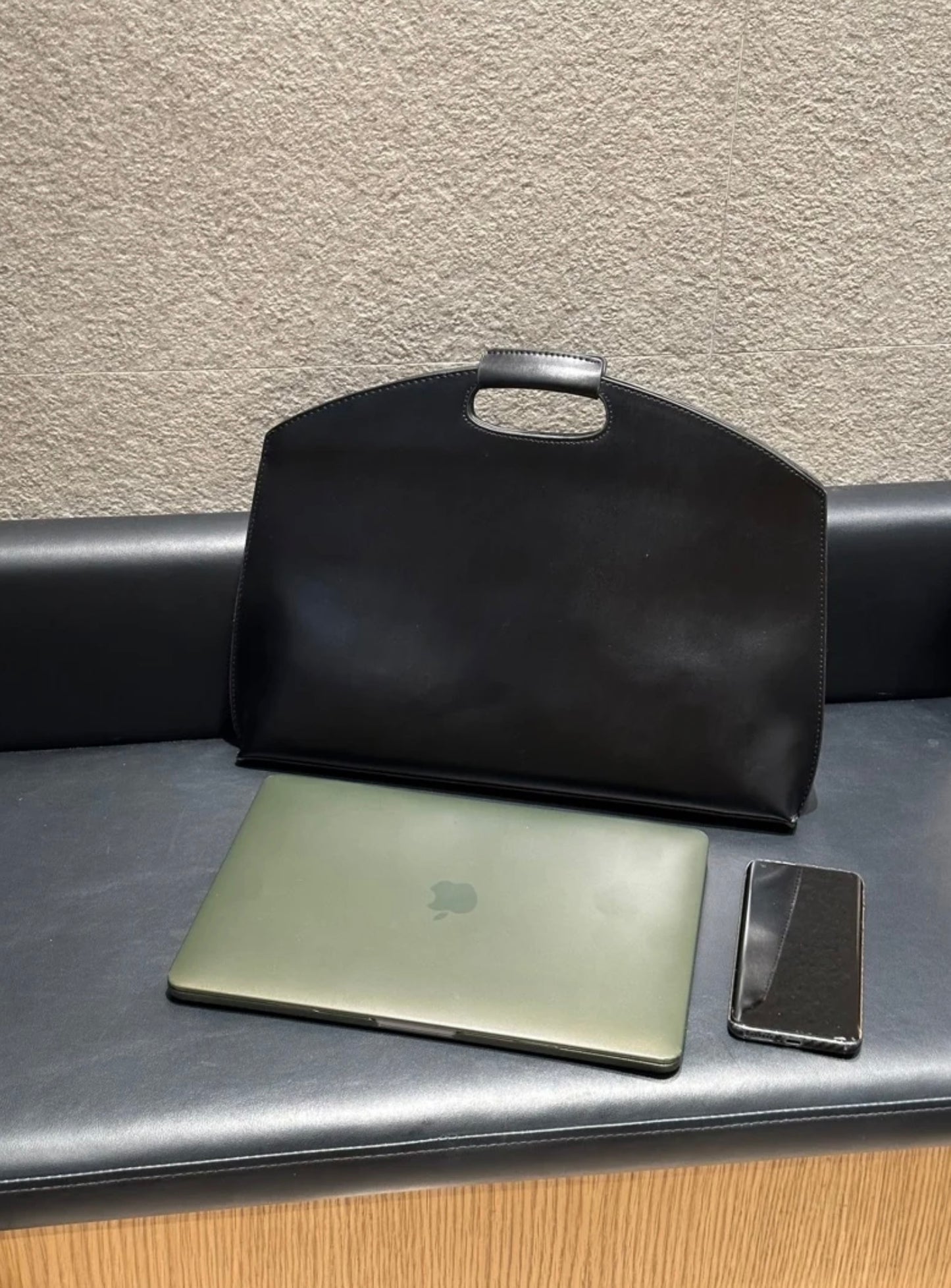 Minimalist Luxury Leather Laptop Bag