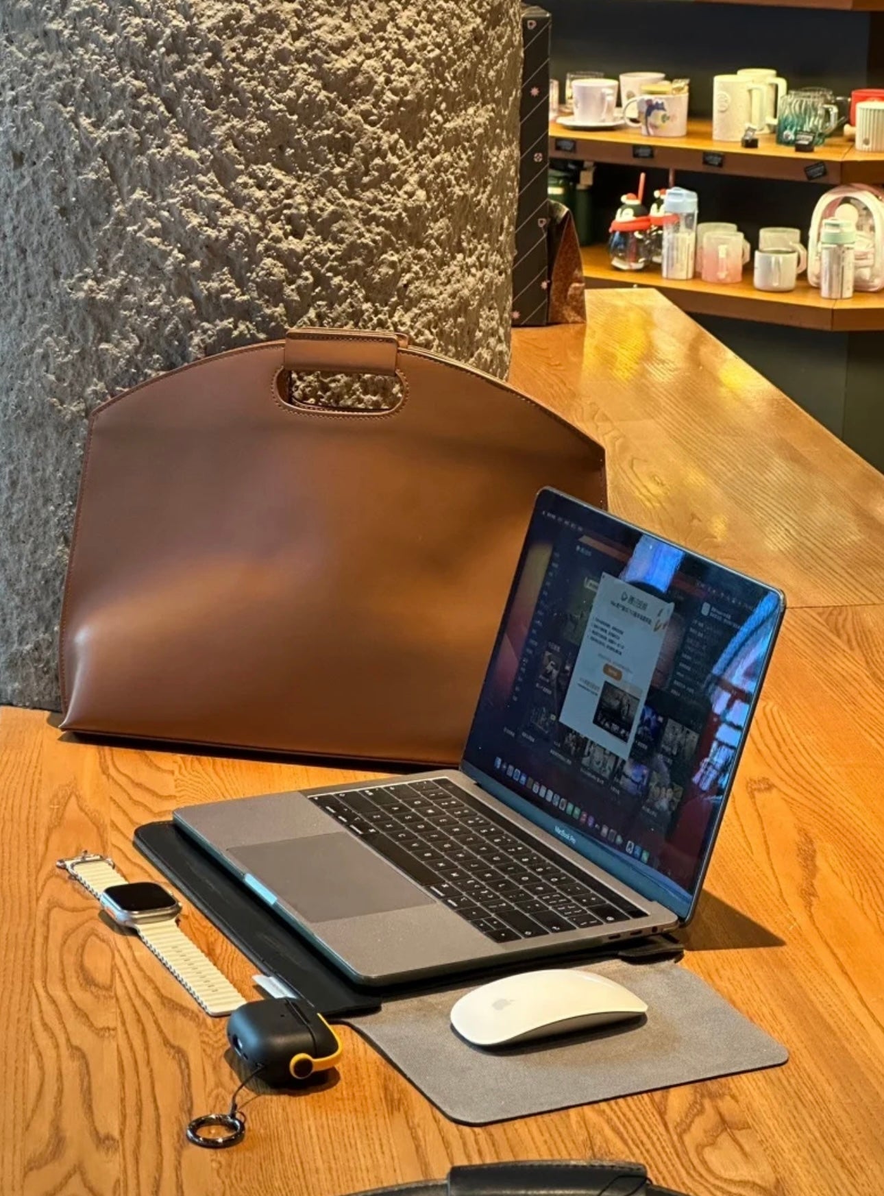 Minimalist Luxury Leather Laptop Bag